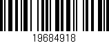 Código de barras (EAN, GTIN, SKU, ISBN): '19684918'