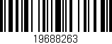 Código de barras (EAN, GTIN, SKU, ISBN): '19688263'