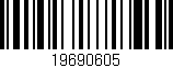 Código de barras (EAN, GTIN, SKU, ISBN): '19690605'