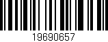 Código de barras (EAN, GTIN, SKU, ISBN): '19690657'