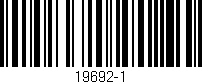 Código de barras (EAN, GTIN, SKU, ISBN): '19692-1'