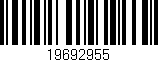 Código de barras (EAN, GTIN, SKU, ISBN): '19692955'
