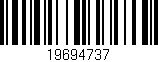 Código de barras (EAN, GTIN, SKU, ISBN): '19694737'