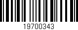 Código de barras (EAN, GTIN, SKU, ISBN): '19700343'