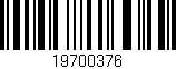 Código de barras (EAN, GTIN, SKU, ISBN): '19700376'