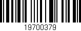 Código de barras (EAN, GTIN, SKU, ISBN): '19700379'