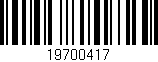 Código de barras (EAN, GTIN, SKU, ISBN): '19700417'