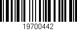 Código de barras (EAN, GTIN, SKU, ISBN): '19700442'