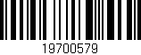 Código de barras (EAN, GTIN, SKU, ISBN): '19700579'