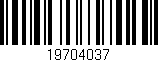 Código de barras (EAN, GTIN, SKU, ISBN): '19704037'