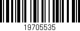 Código de barras (EAN, GTIN, SKU, ISBN): '19705535'
