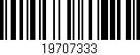 Código de barras (EAN, GTIN, SKU, ISBN): '19707333'