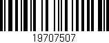Código de barras (EAN, GTIN, SKU, ISBN): '19707507'