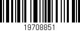 Código de barras (EAN, GTIN, SKU, ISBN): '19708851'