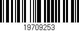 Código de barras (EAN, GTIN, SKU, ISBN): '19709253'