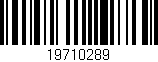 Código de barras (EAN, GTIN, SKU, ISBN): '19710289'