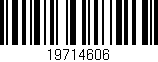 Código de barras (EAN, GTIN, SKU, ISBN): '19714606'
