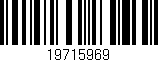Código de barras (EAN, GTIN, SKU, ISBN): '19715969'