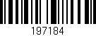 Código de barras (EAN, GTIN, SKU, ISBN): '197184'