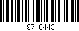 Código de barras (EAN, GTIN, SKU, ISBN): '19718443'