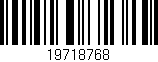 Código de barras (EAN, GTIN, SKU, ISBN): '19718768'