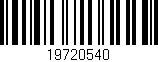 Código de barras (EAN, GTIN, SKU, ISBN): '19720540'