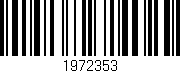 Código de barras (EAN, GTIN, SKU, ISBN): '1972353'