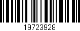 Código de barras (EAN, GTIN, SKU, ISBN): '19723928'