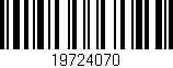 Código de barras (EAN, GTIN, SKU, ISBN): '19724070'