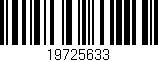 Código de barras (EAN, GTIN, SKU, ISBN): '19725633'