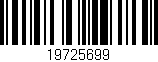 Código de barras (EAN, GTIN, SKU, ISBN): '19725699'