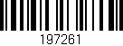 Código de barras (EAN, GTIN, SKU, ISBN): '197261'