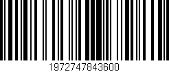 Código de barras (EAN, GTIN, SKU, ISBN): '1972747843600'