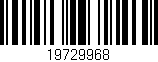 Código de barras (EAN, GTIN, SKU, ISBN): '19729968'