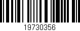 Código de barras (EAN, GTIN, SKU, ISBN): '19730356'