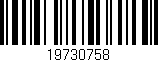 Código de barras (EAN, GTIN, SKU, ISBN): '19730758'