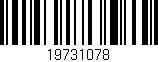Código de barras (EAN, GTIN, SKU, ISBN): '19731078'