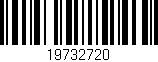 Código de barras (EAN, GTIN, SKU, ISBN): '19732720'
