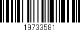 Código de barras (EAN, GTIN, SKU, ISBN): '19733581'