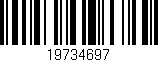 Código de barras (EAN, GTIN, SKU, ISBN): '19734697'
