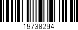 Código de barras (EAN, GTIN, SKU, ISBN): '19738294'