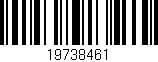 Código de barras (EAN, GTIN, SKU, ISBN): '19738461'