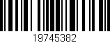 Código de barras (EAN, GTIN, SKU, ISBN): '19745382'