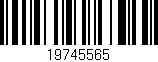 Código de barras (EAN, GTIN, SKU, ISBN): '19745565'
