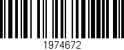 Código de barras (EAN, GTIN, SKU, ISBN): '1974672'