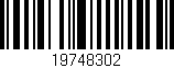 Código de barras (EAN, GTIN, SKU, ISBN): '19748302'