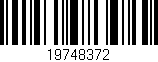 Código de barras (EAN, GTIN, SKU, ISBN): '19748372'