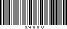 Código de barras (EAN, GTIN, SKU, ISBN): '1974_0_0_U'
