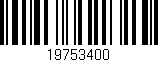 Código de barras (EAN, GTIN, SKU, ISBN): '19753400'
