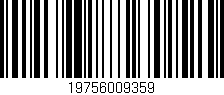 Código de barras (EAN, GTIN, SKU, ISBN): '19756009359'